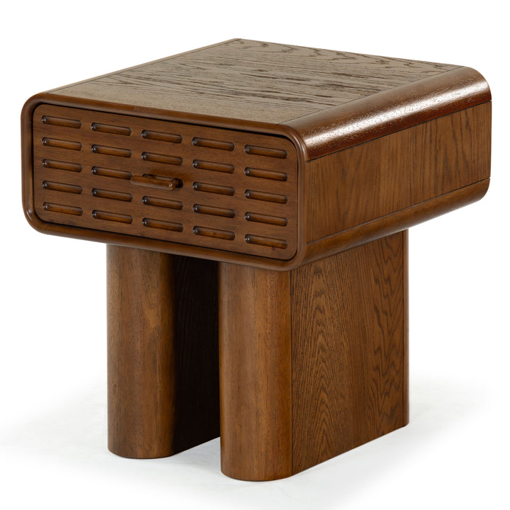 American Home Furniture Safavieh Couture Torricelli 1 Drawer Wood Nightstand