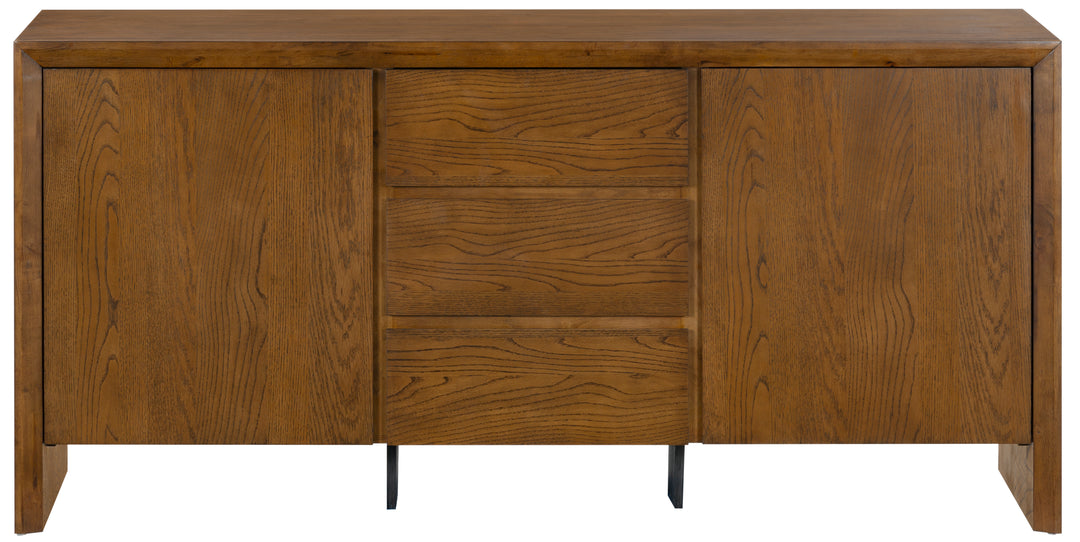 74"W x 19"D x 36"H / Medium Oak