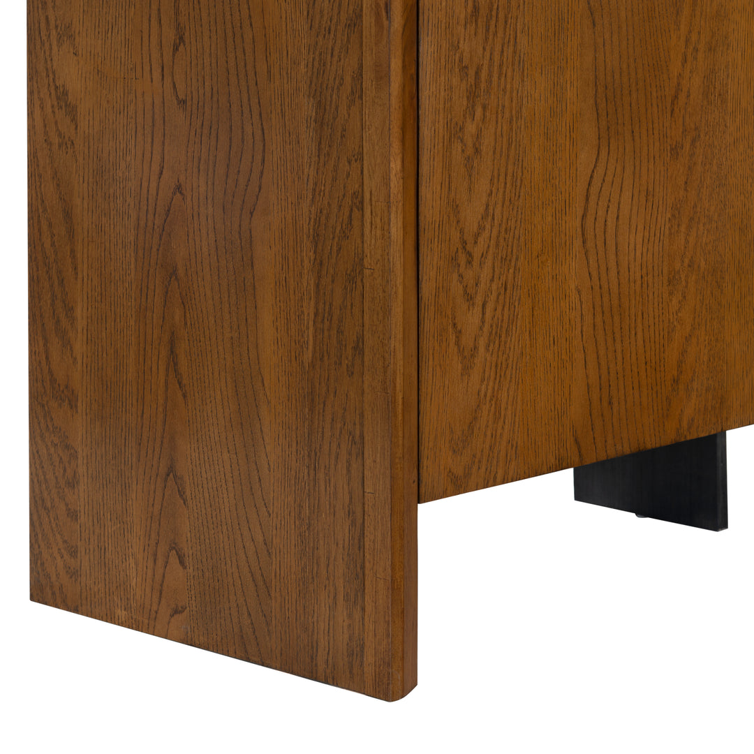 74"W x 19"D x 36"H / Medium Oak