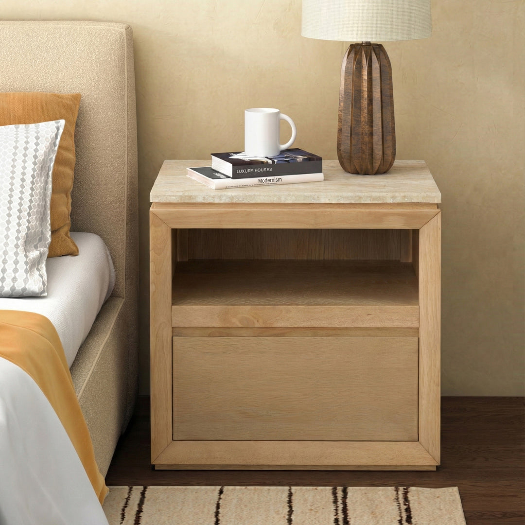 Travertine / Oak