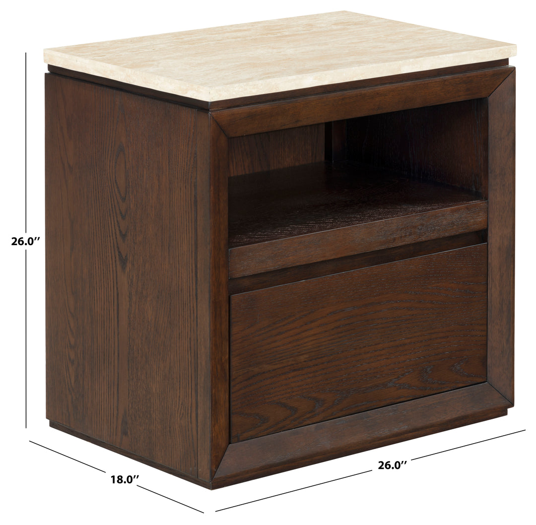 Travertine / Oak