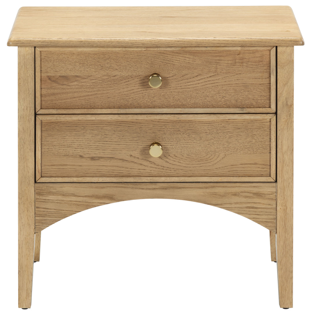 Talia 2 Drawer Wood Nightstand