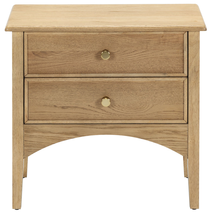 Talia 2 Drawer Wood Nightstand