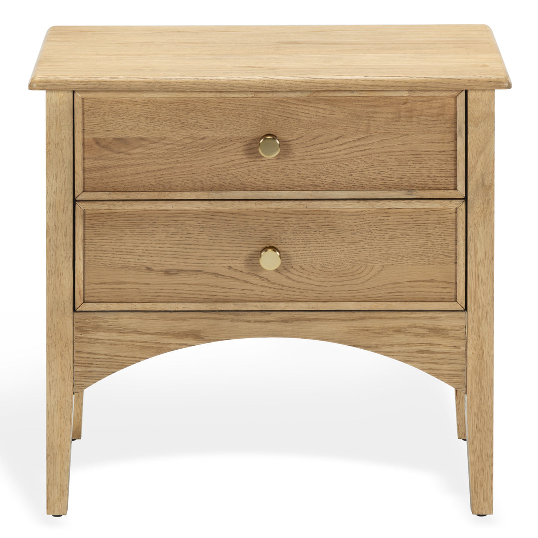 Talia 2 Drawer Wood Nightstand