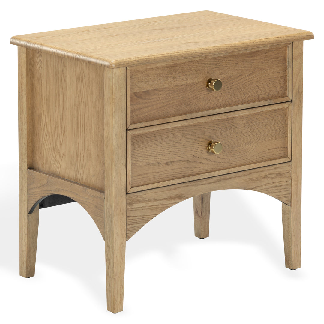 Talia 2 Drawer Wood Nightstand