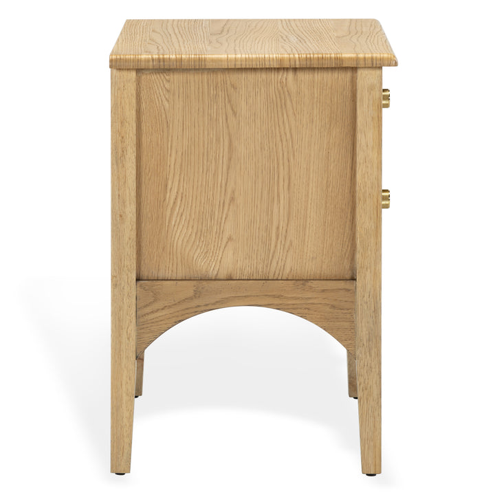 Talia 2 Drawer Wood Nightstand