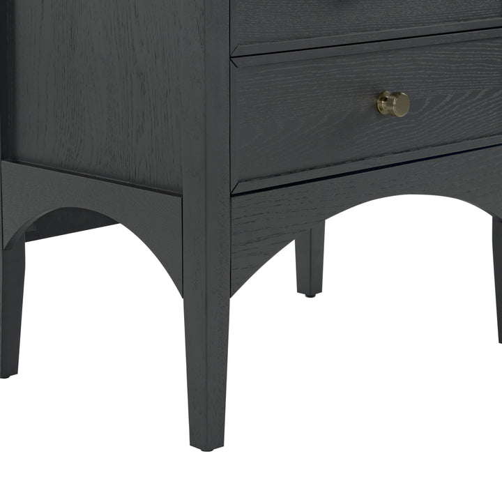 Talia 2 Drawer Wood Nightstand