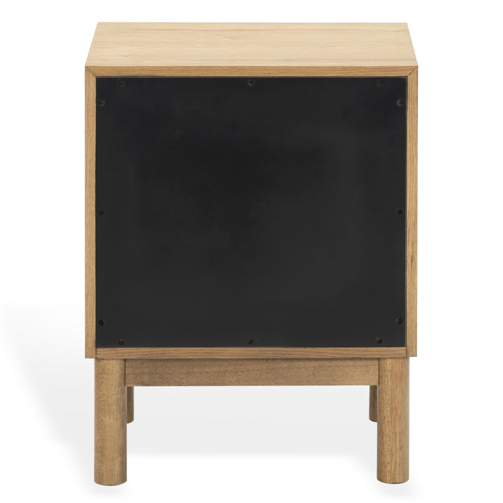 Orion 2 Drawer Wood Nightstand