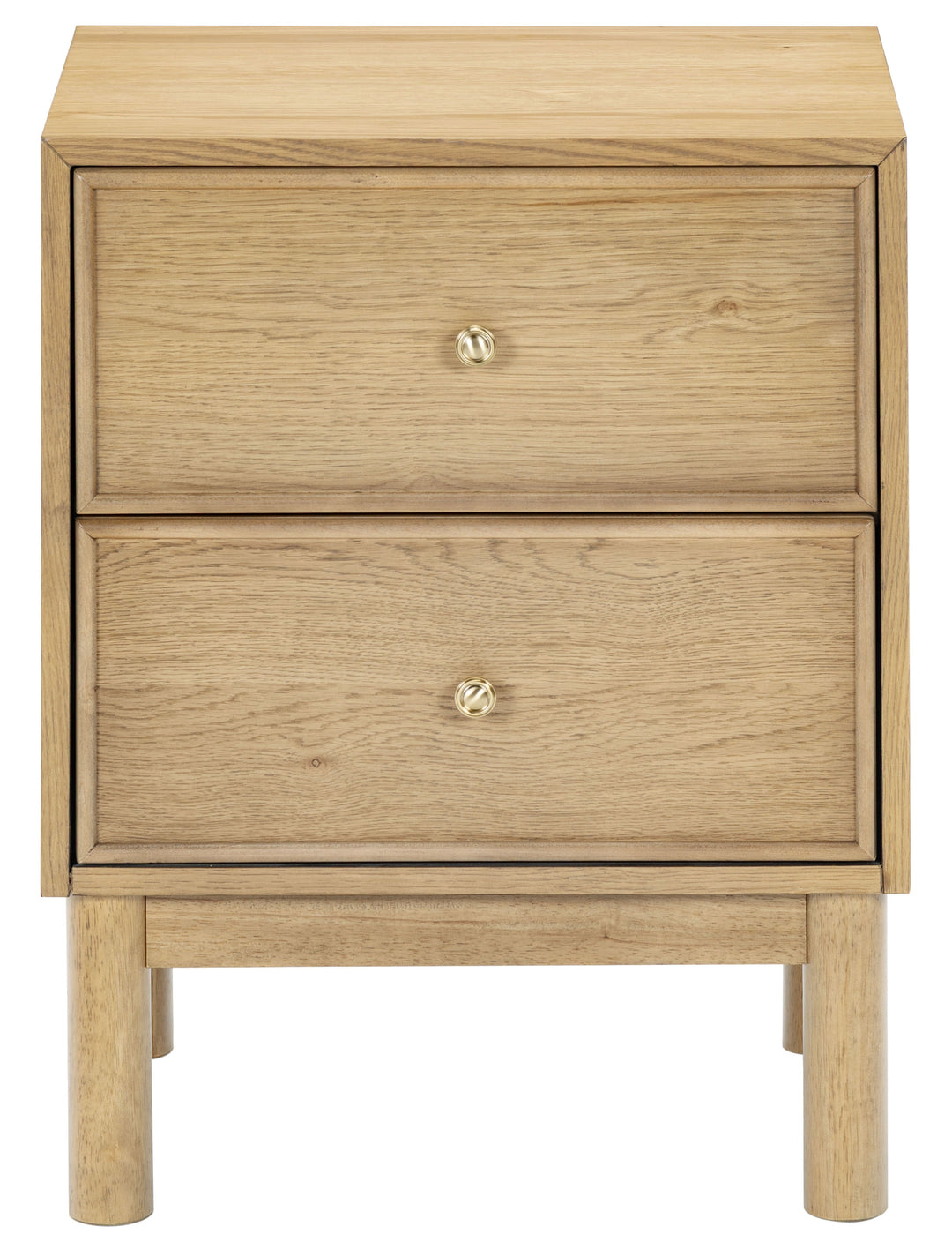 Orion 2 Drawer Wood Nightstand