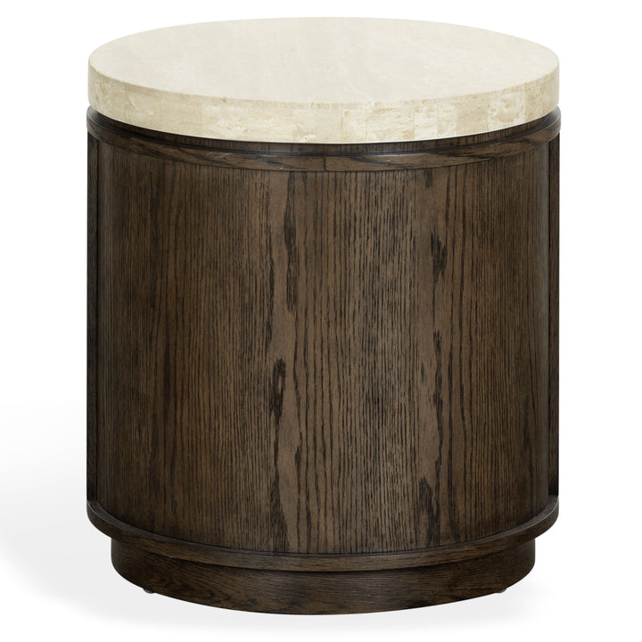 Dark Brown Oak / Travertine
