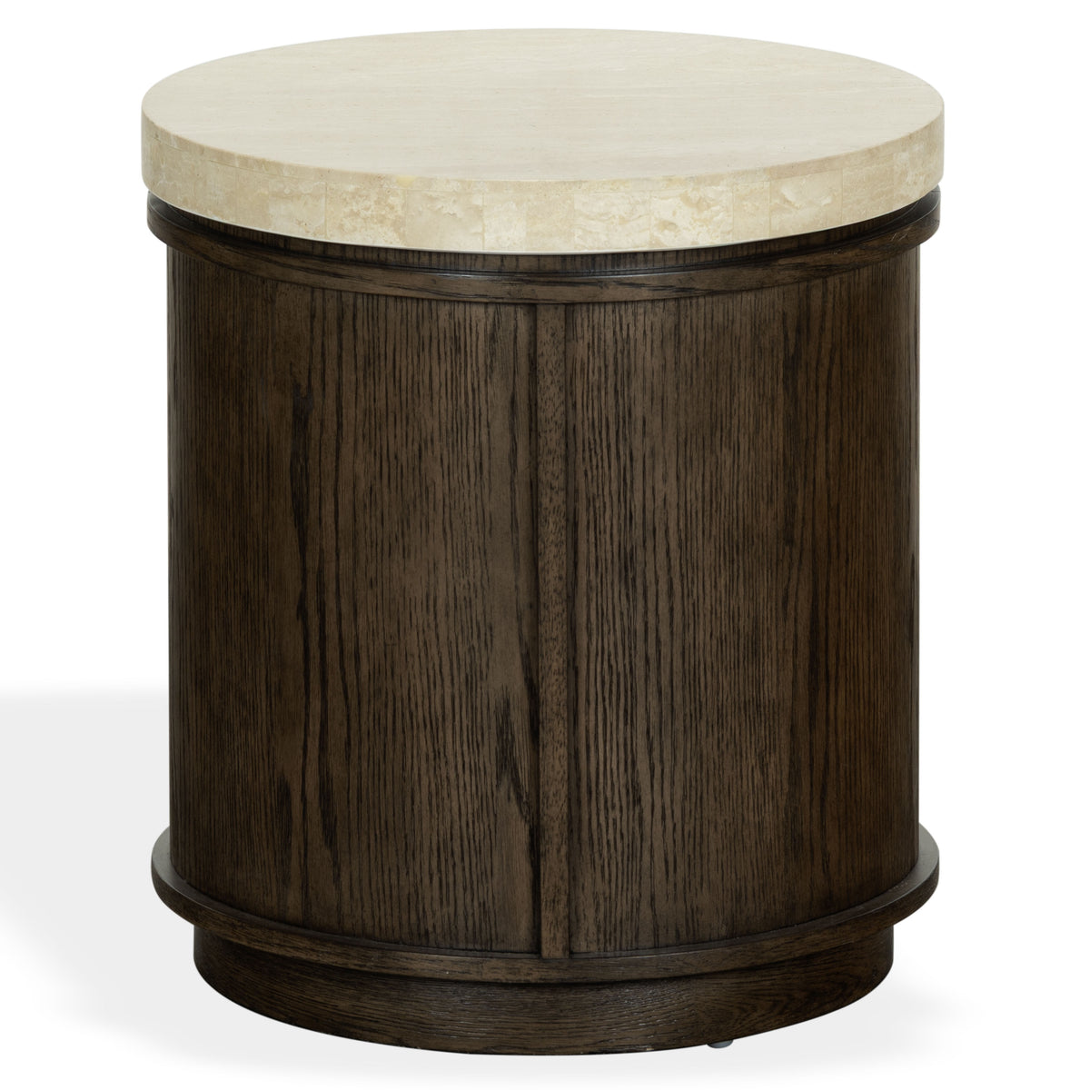 Dark Brown Oak / Travertine