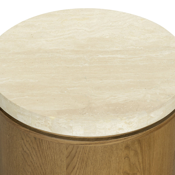 Light Brown Oak / Travertine