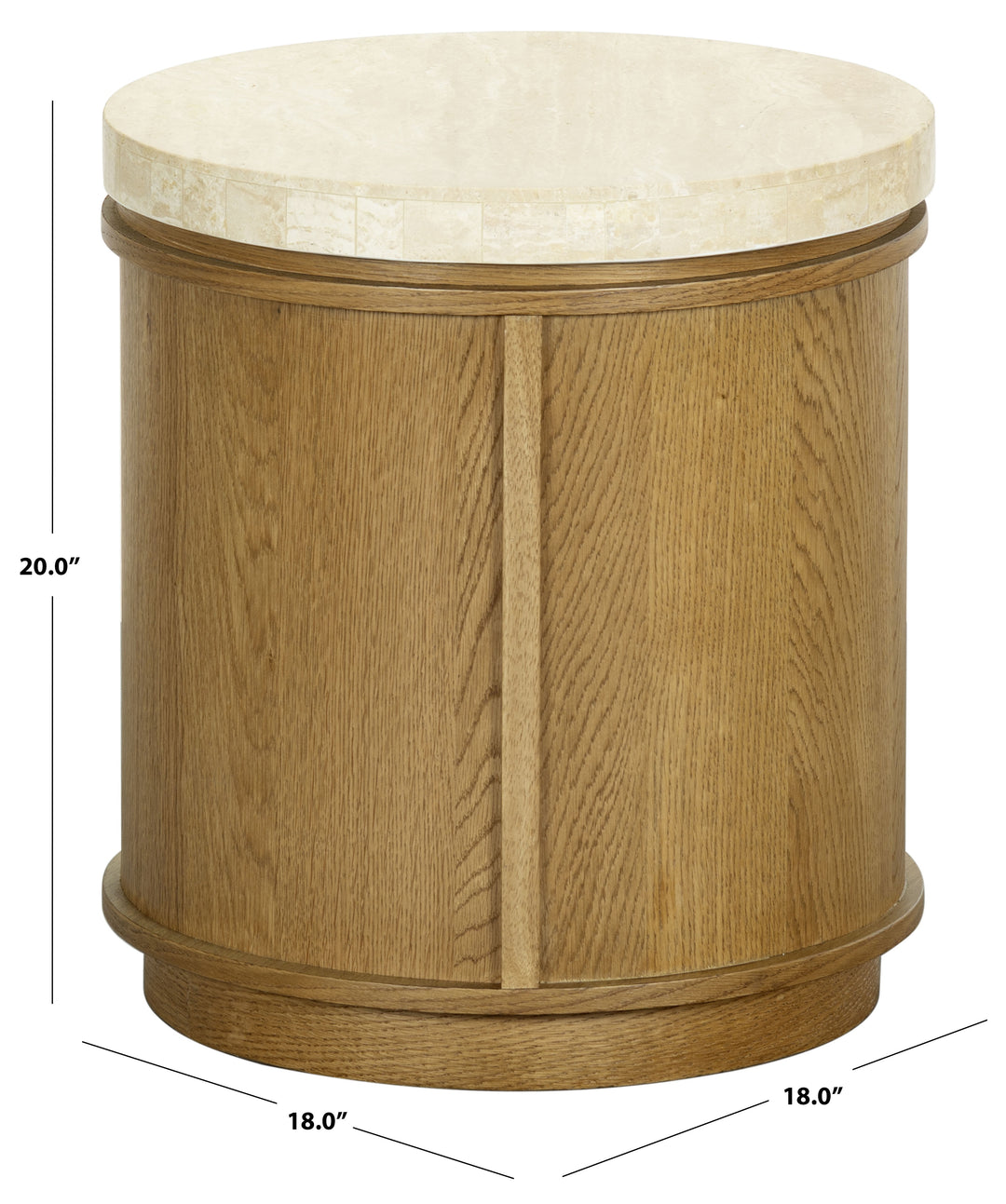 Light Brown Oak / Travertine