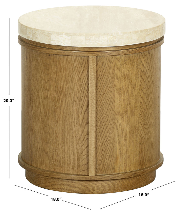 Light Brown Oak / Travertine