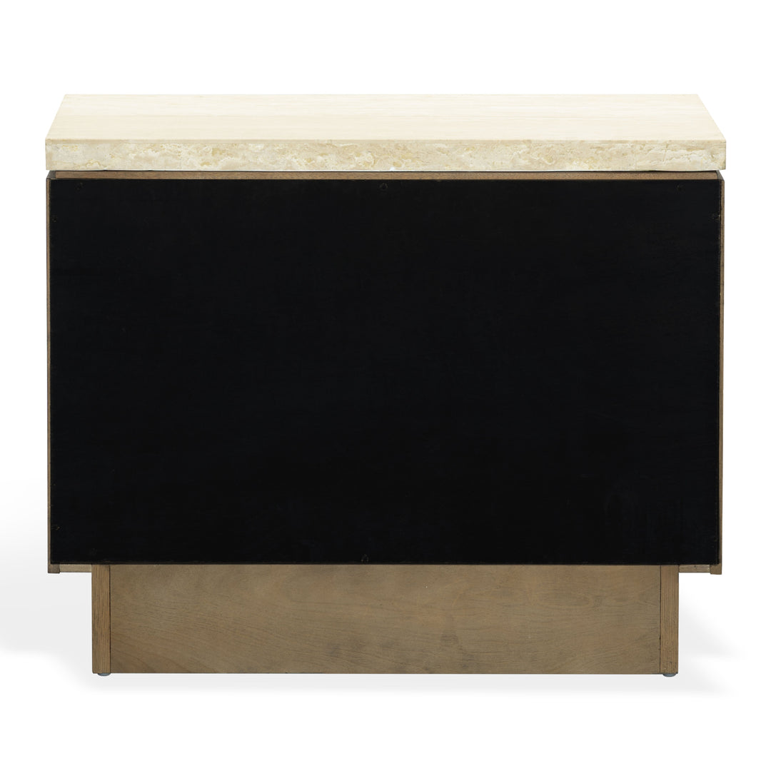Dark Brown Oak / Travertine