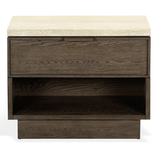 Dark Brown Oak / Travertine