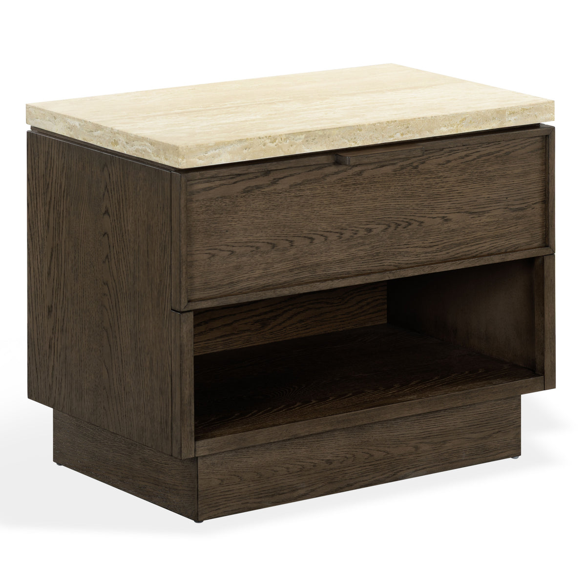Dark Brown Oak / Travertine