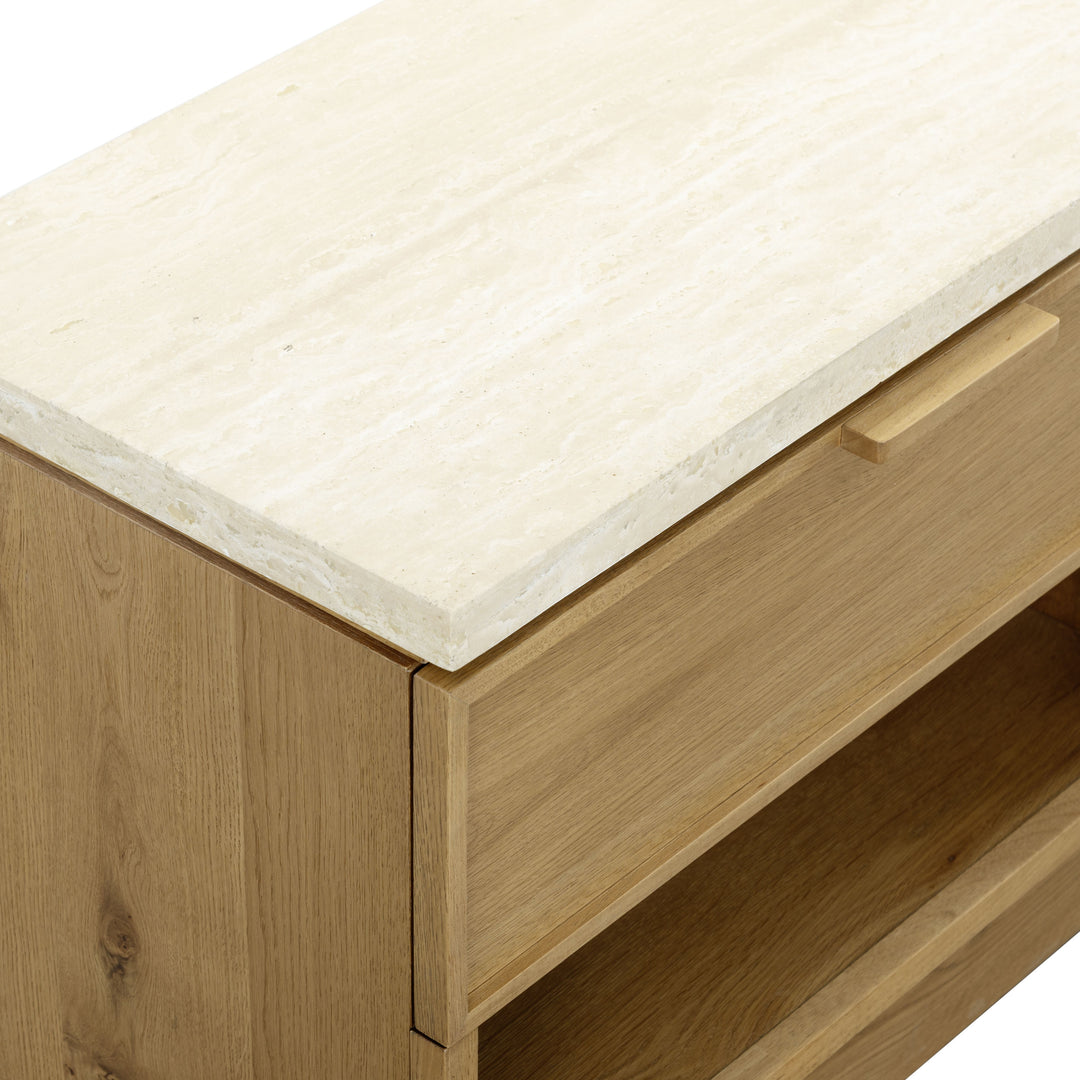 Light Brown Oak / Travertine