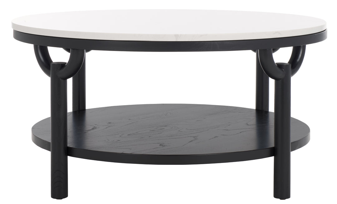 American Home Furniture | Safavieh Couture - Puck Marble Top Coffee Table