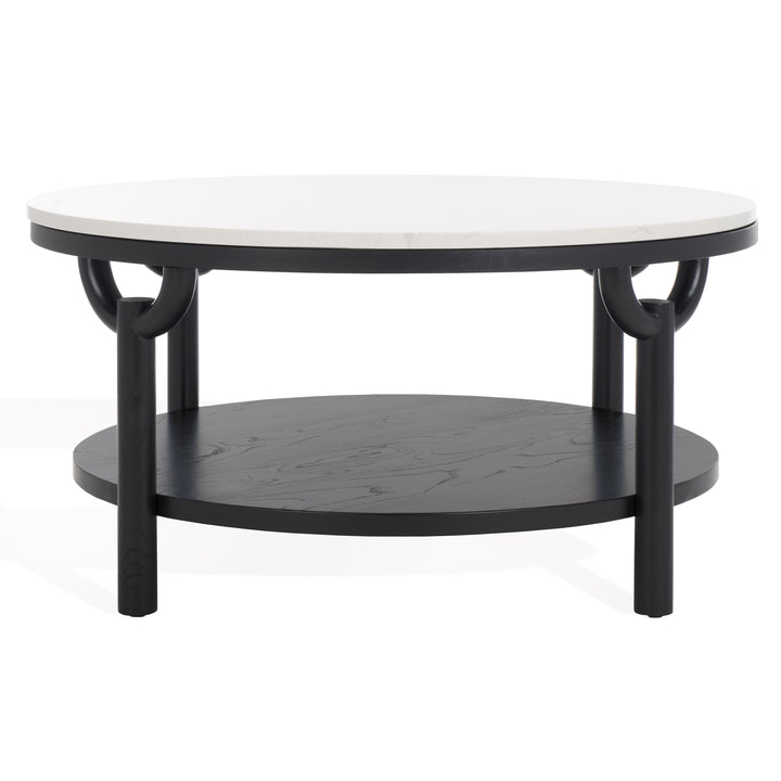 American Home Furniture | Safavieh Couture - Puck Marble Top Coffee Table