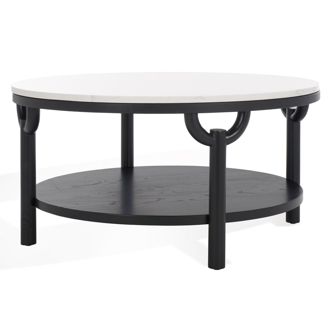 American Home Furniture | Safavieh Couture - Puck Marble Top Coffee Table