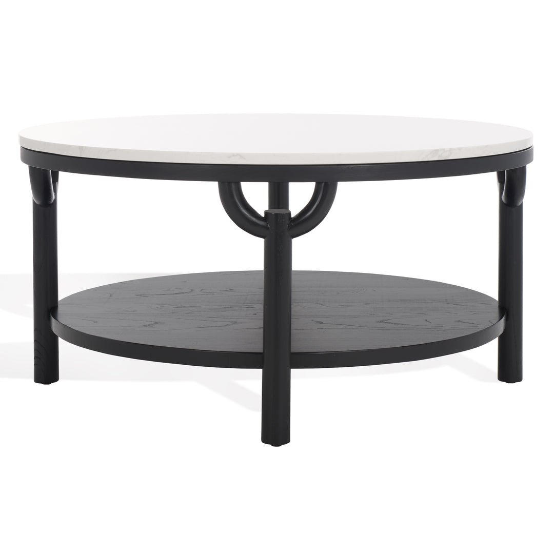 American Home Furniture | Safavieh Couture - Puck Marble Top Coffee Table