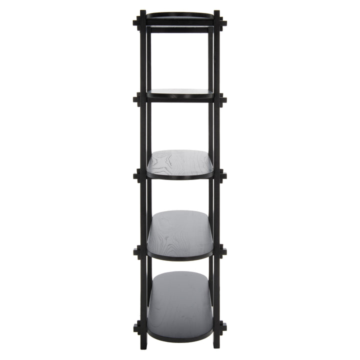 American Home Furniture Safavieh Couture Benito 5 Shelf Wood Bookcase