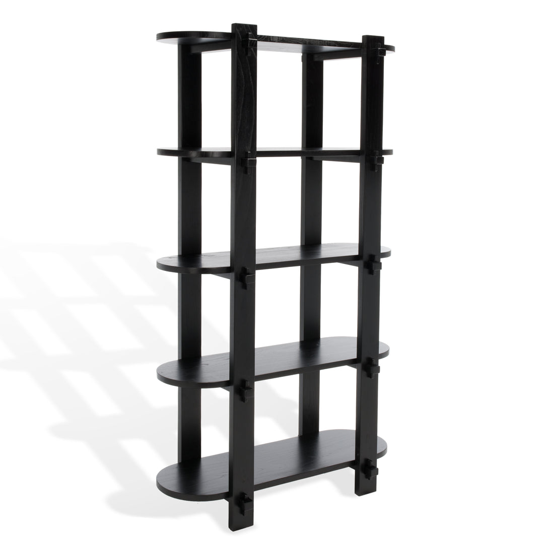 American Home Furniture Safavieh Couture Benito 5 Shelf Wood Bookcase