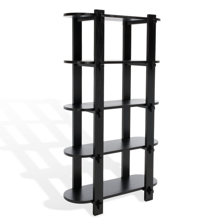 American Home Furniture Safavieh Couture Benito 5 Shelf Wood Bookcase