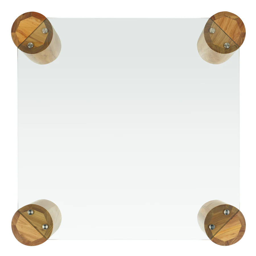 Robbie Square Glass Top Coffee Table