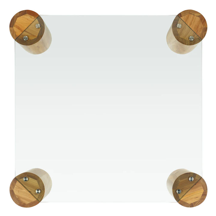 Robbie Square Glass Top Coffee Table