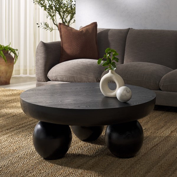 Hayliette Round Wood Coffee Table