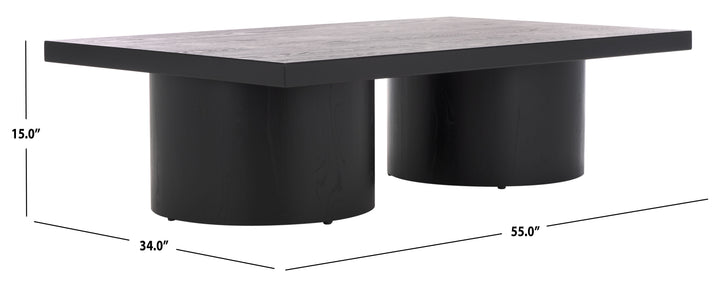 American Home Furniture | Safavieh Couture - Falynn Square Wood Coffee Table