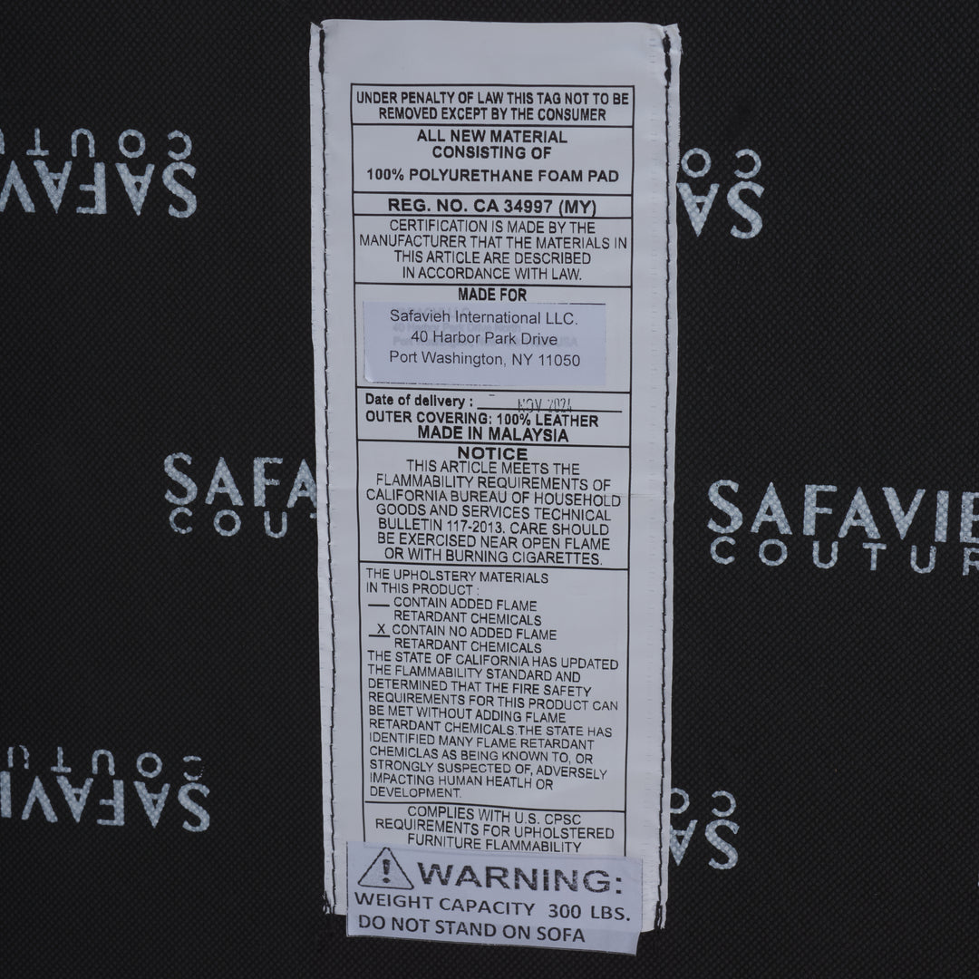 American Home Furniture Safavieh Couture Agitha Leather Sofa