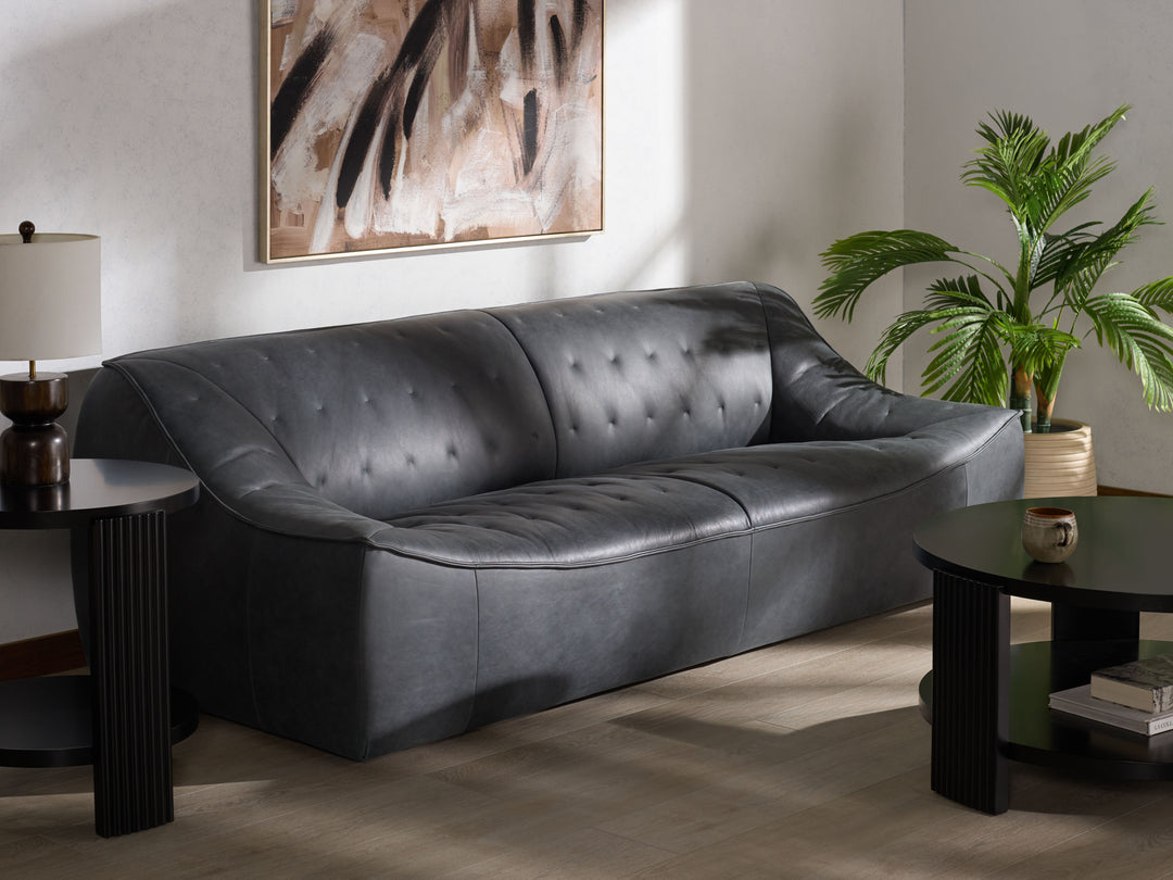 American Home Furniture Safavieh Couture Agitha Leather Sofa