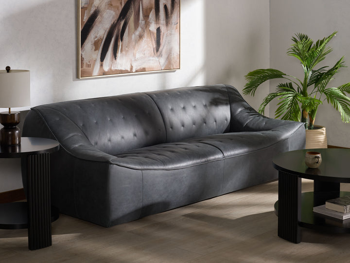 American Home Furniture Safavieh Couture Agitha Leather Sofa
