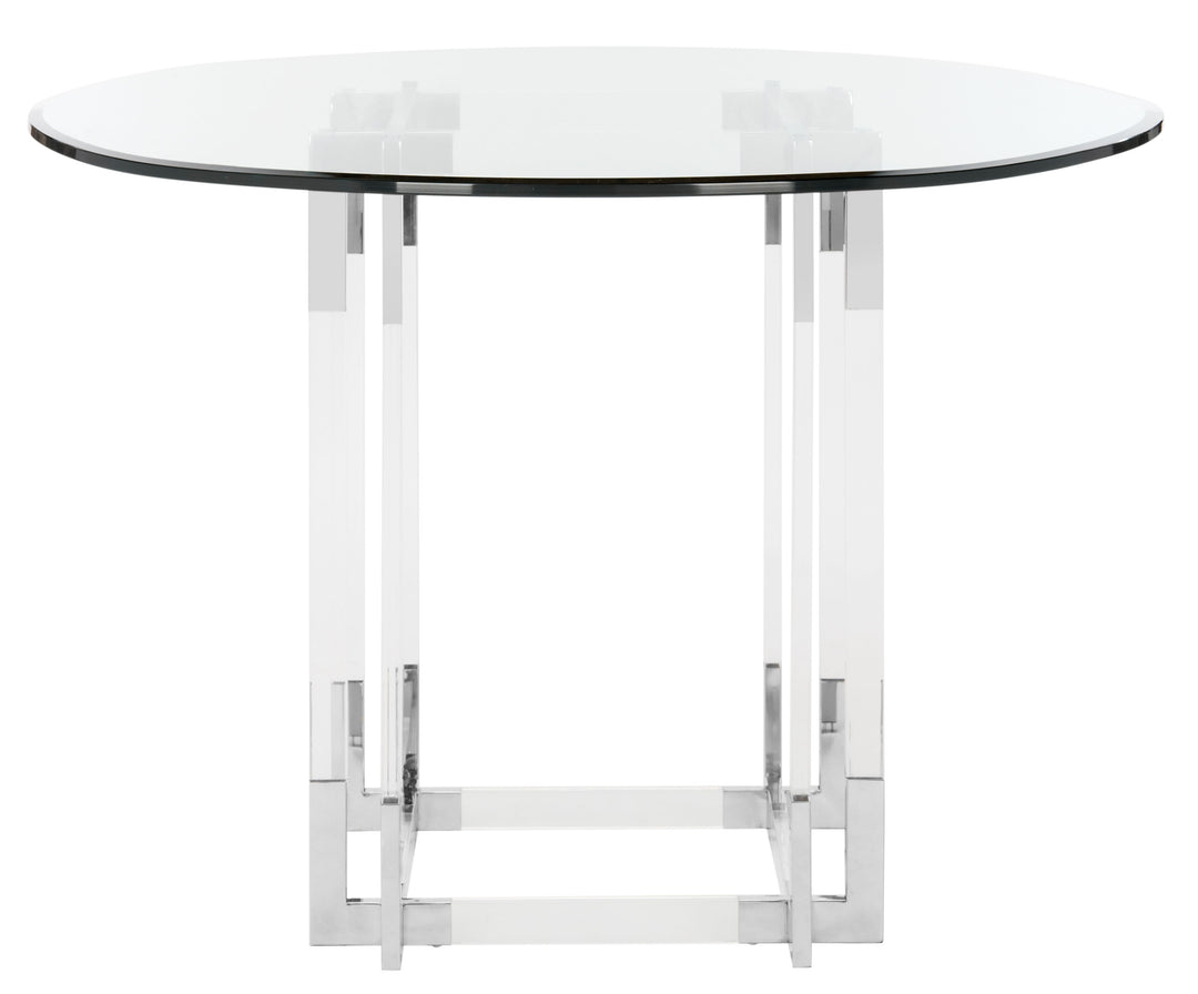 42"W x 42"D x 30"H / Silver