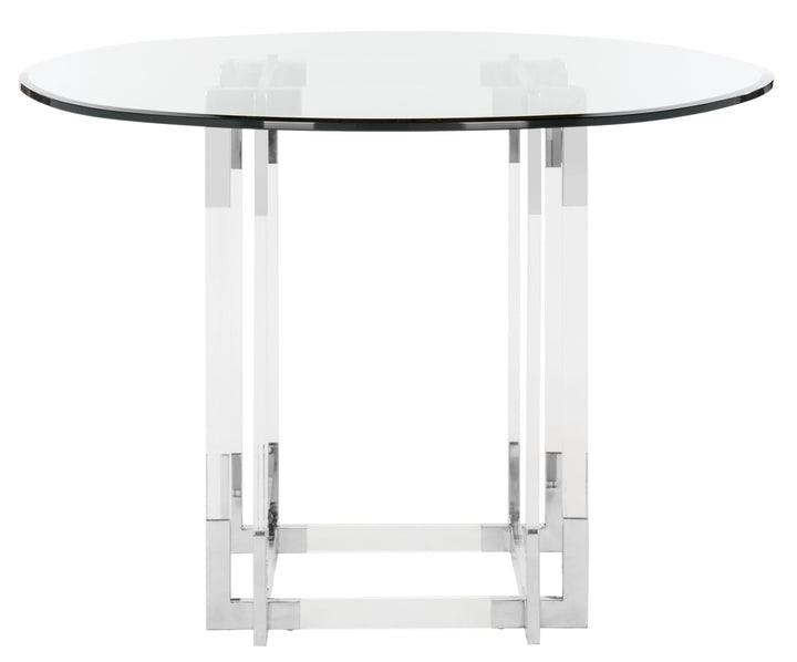 42"W x 42"D x 30"H / Silver