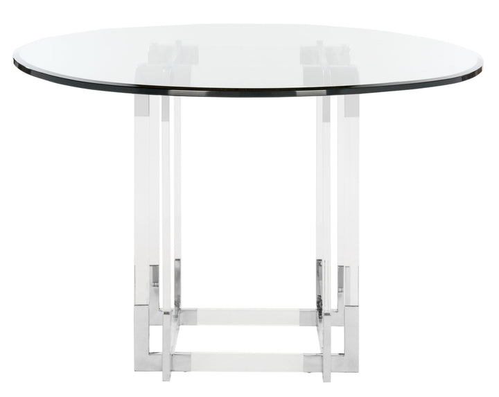 42"W x 42"D x 30"H / Silver