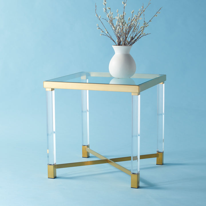 American Home Furniture Safavieh Couture Shawna Acrylic End Table