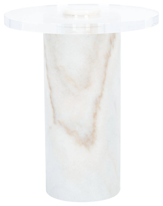American Home Furniture Safavieh Couture Catarina Marble Drink Table