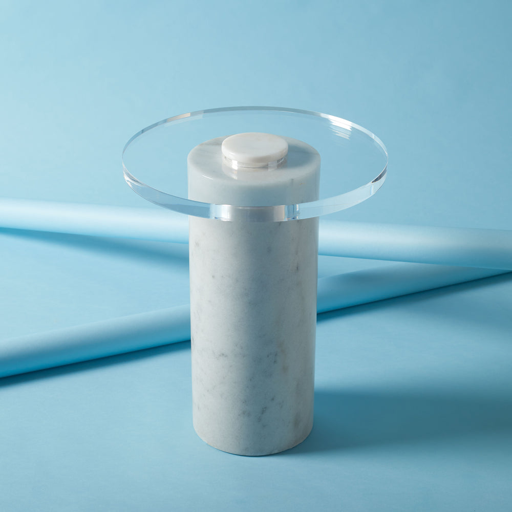 American Home Furniture Safavieh Couture Catarina Marble Drink Table