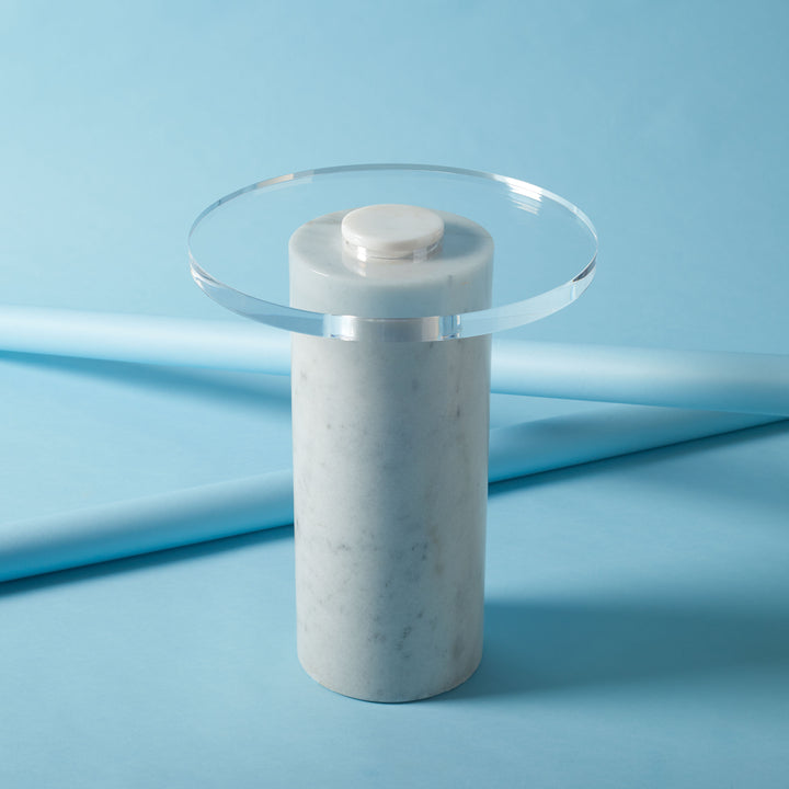 American Home Furniture Safavieh Couture Catarina Marble Drink Table