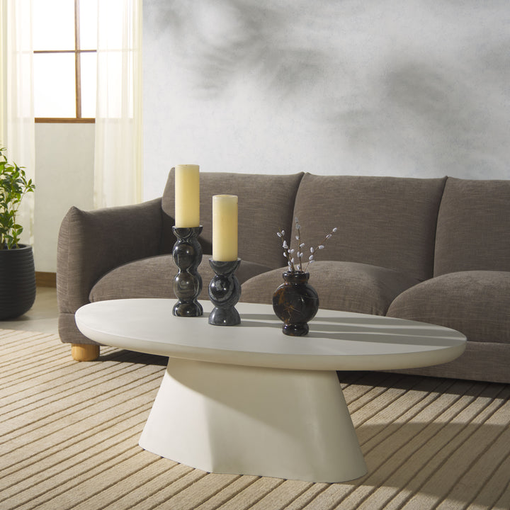 American Home Furniture Safavieh Couture Jasbriella Concrete Coffee Table