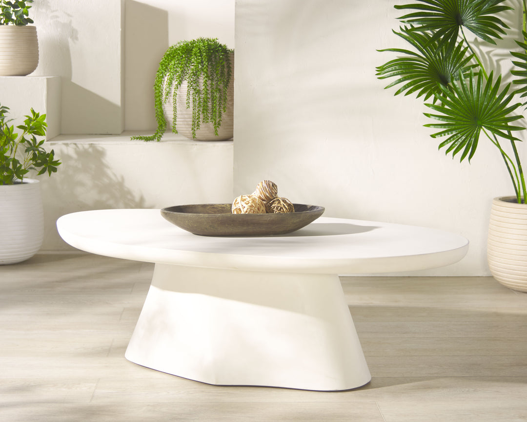 American Home Furniture Safavieh Couture Jasbriella Concrete Coffee Table