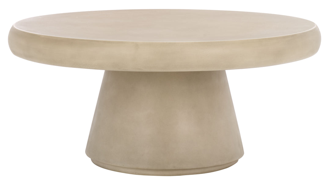 American Home Furniture Safavieh Couture Hayleen Round Concrete Coffee Table