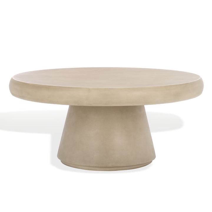 American Home Furniture Safavieh Couture Hayleen Round Concrete Coffee Table