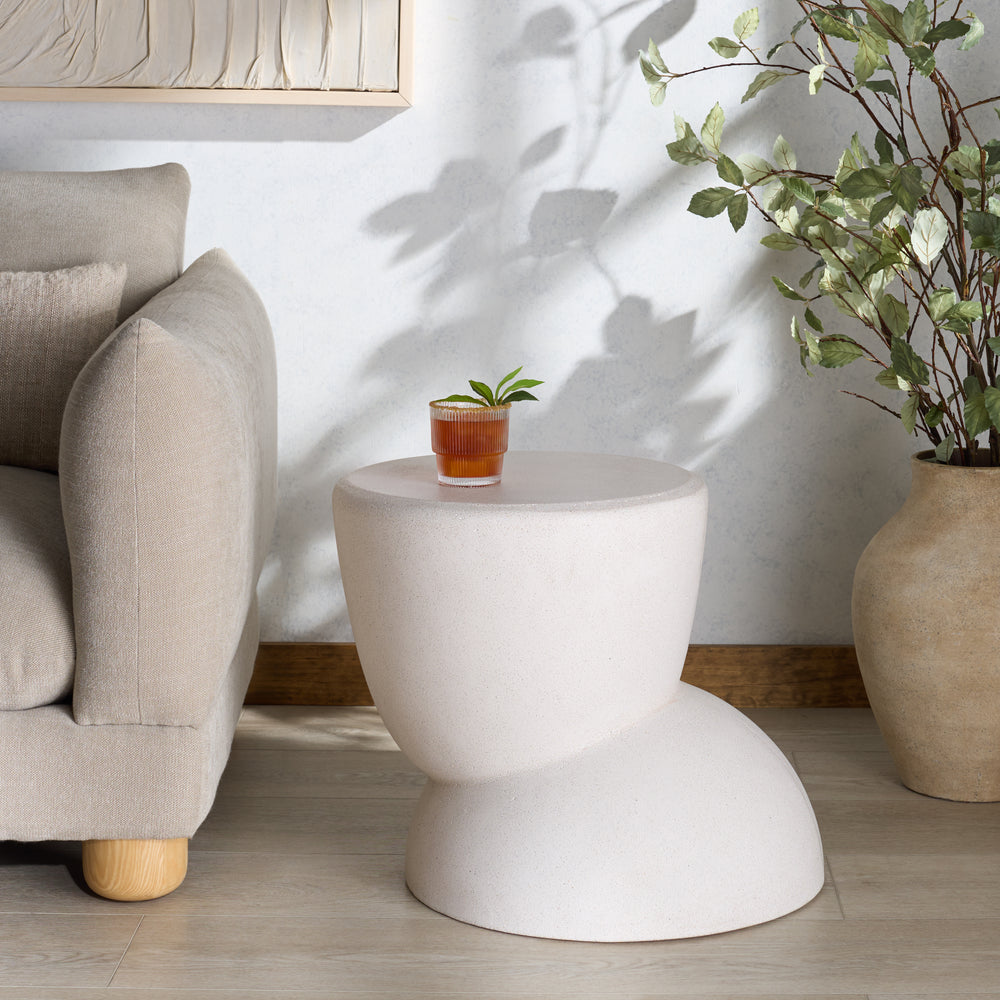 American Home Furniture Safavieh Couture Glynda Concrete Accent Table