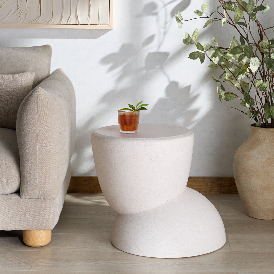 American Home Furniture Safavieh Couture Glynda Concrete Accent Table