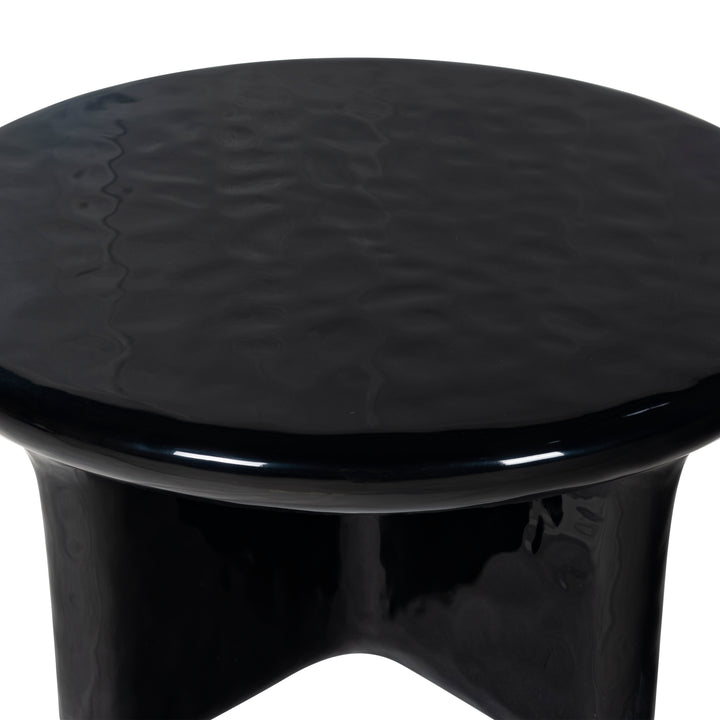 American Home Furniture Safavieh Couture Tressarose Round High Gloss Finish Coffee Table